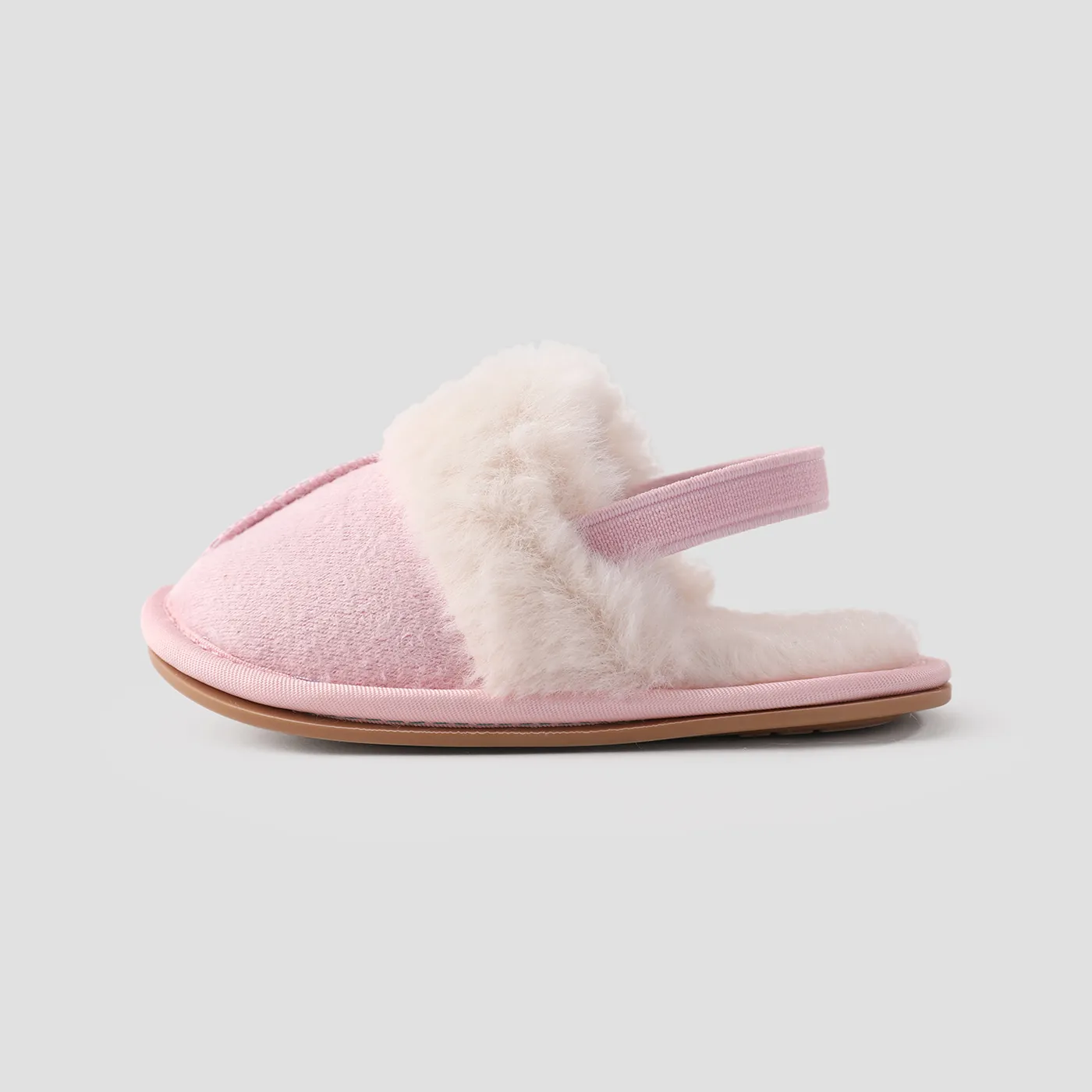 Baby & Toddler Solid Color Fleece Slippers Prewalker Shoes  image 4