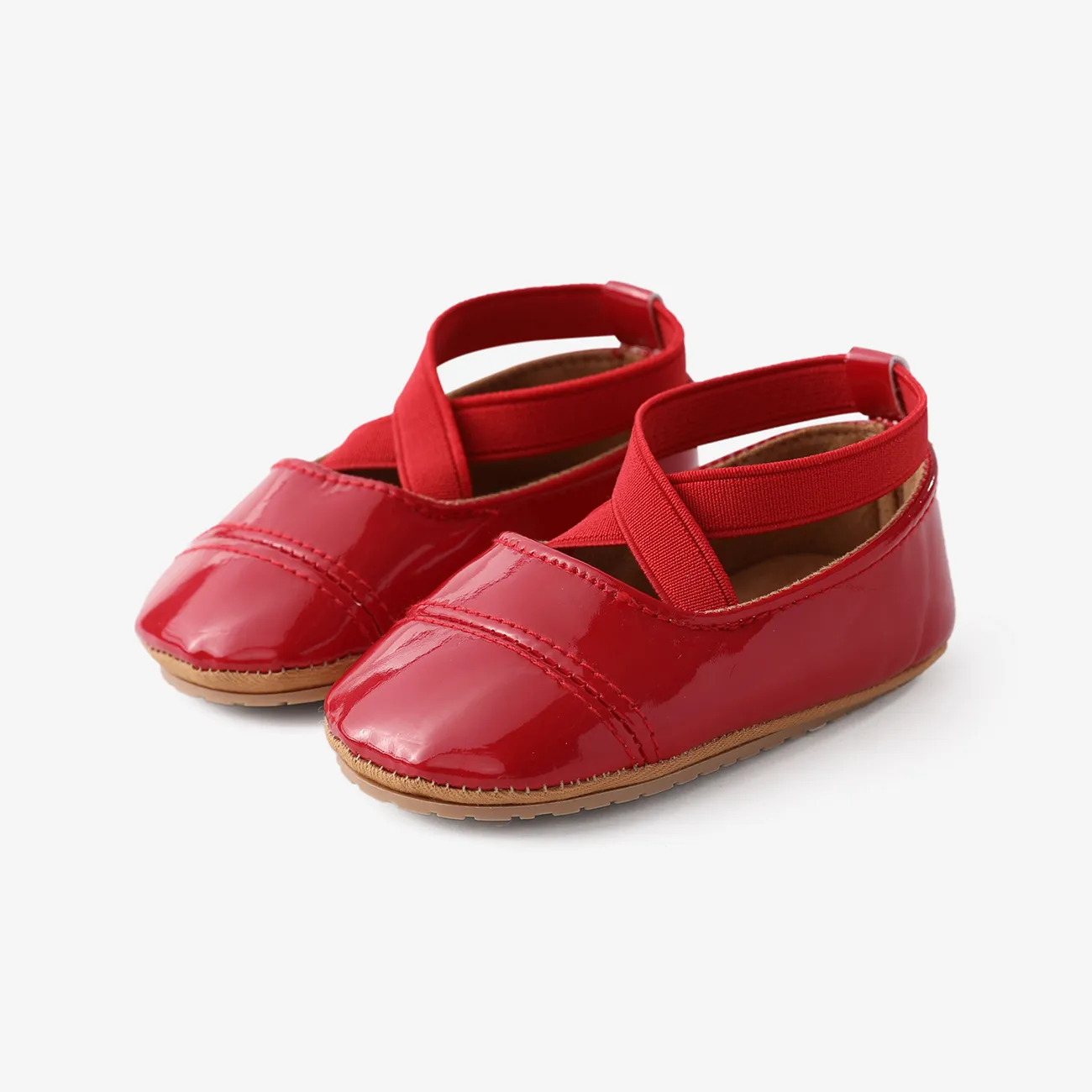 嬰兒 女 基礎 純色 學步鞋 紅色 big image 1