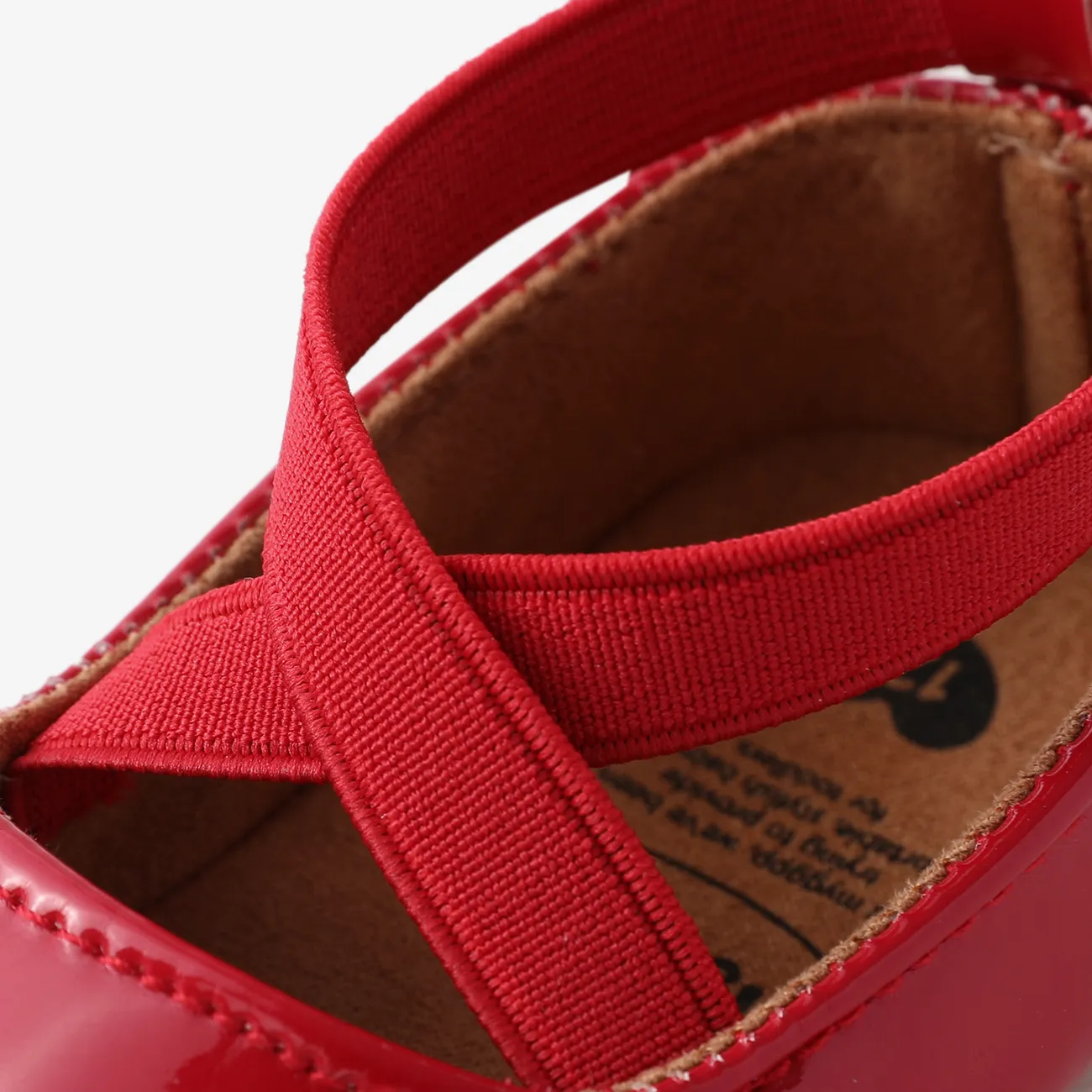 عيد الميلاد الطفل والطفل الحلو الصليب حزام أحذية Prewalker أحمر big image 1