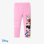 Disney Mickey and Friends Toddler Girl Character Print Leggings Pink