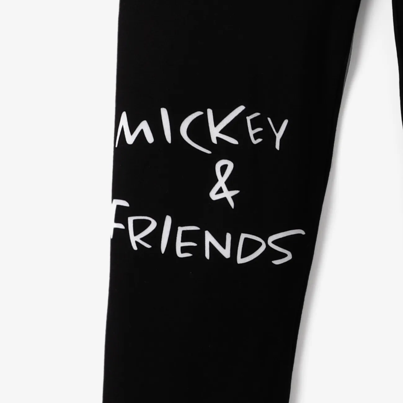 Disney Mickey and Friends Niño pequeño Chica Infantil Leggings / Ropa ajustada / Bootcut Negro big image 1