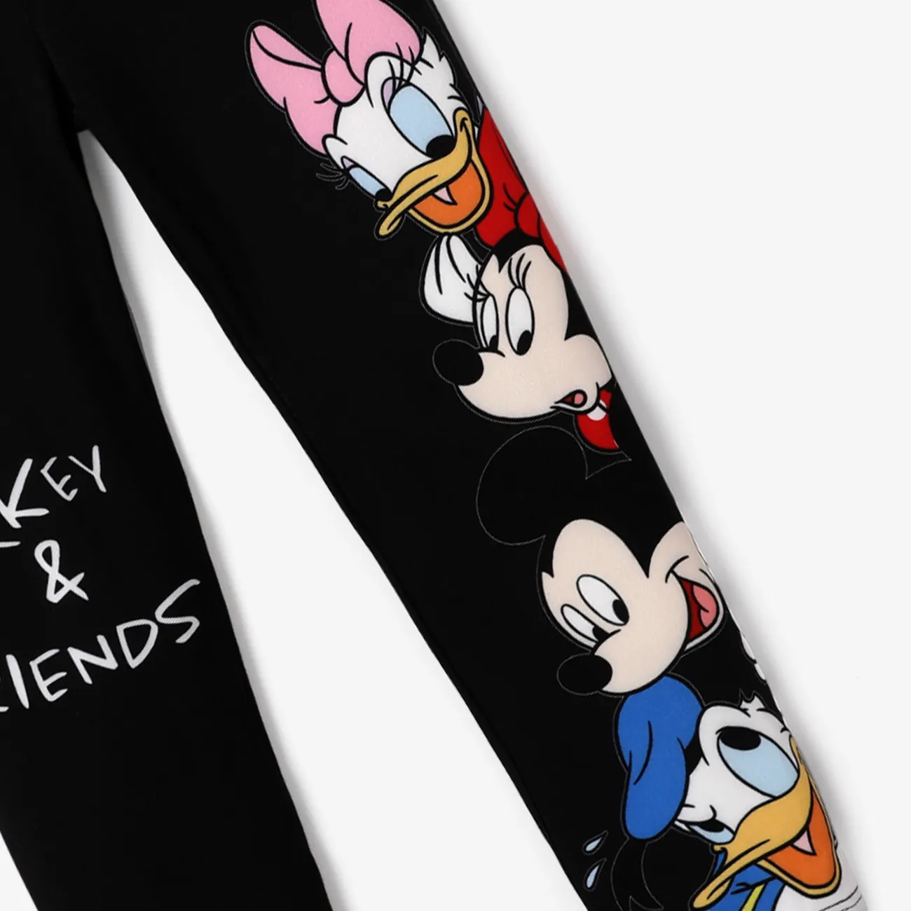 Disney Mickey and Friends طماق & سروال & سروال التمهيد 2 - 6 سنوات حريمي شخصيات أسود big image 1