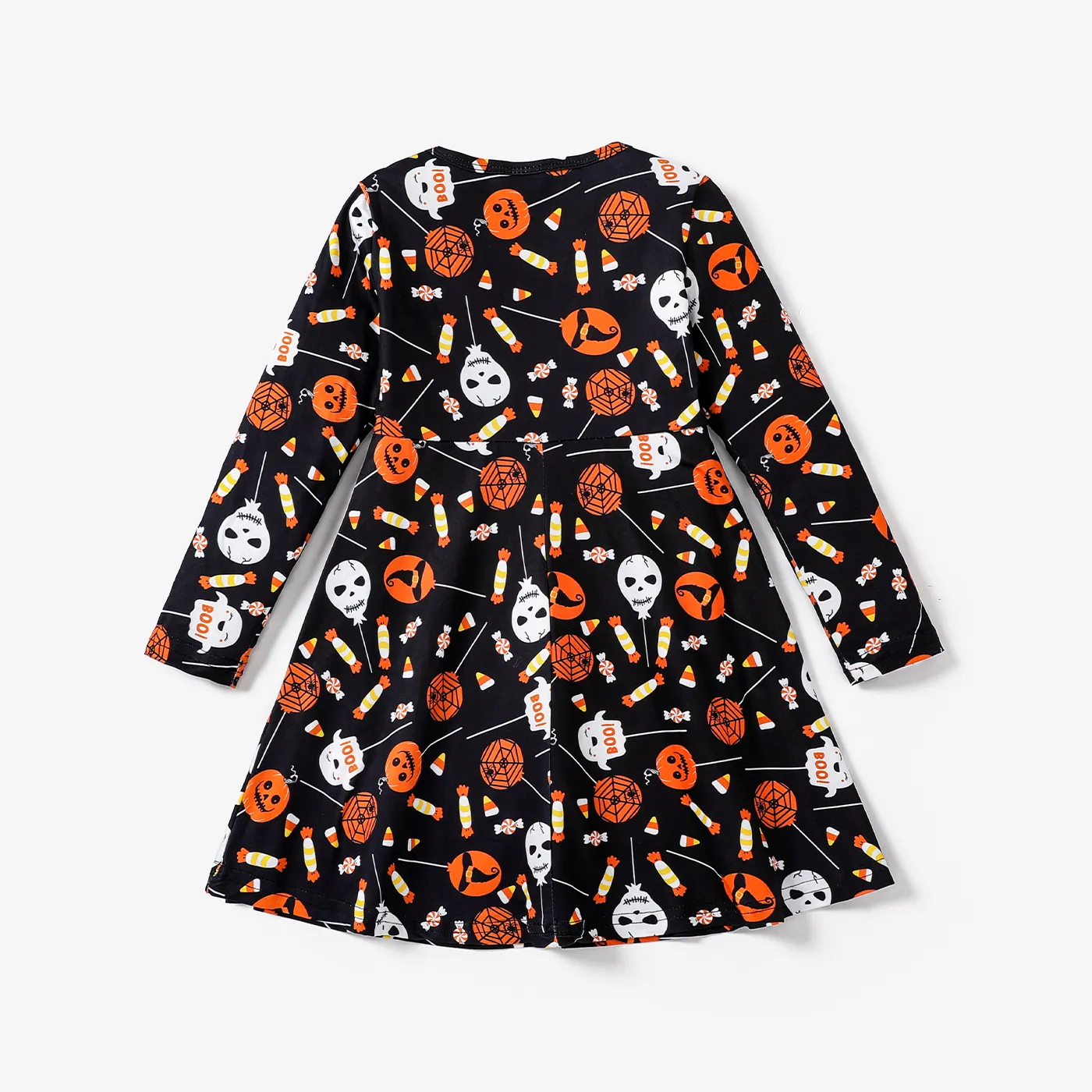  Kid Girl Casual Halloween Dress Black image 2