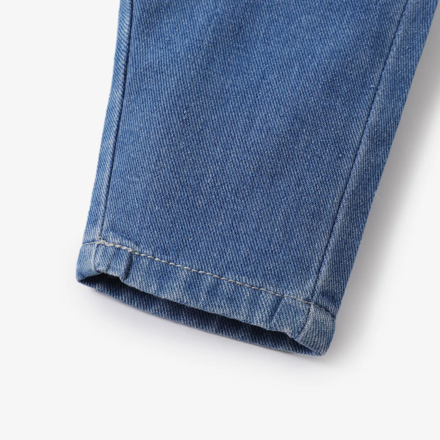 Baby Girl Sweet Rainbow Print Denim Jeans  image 4