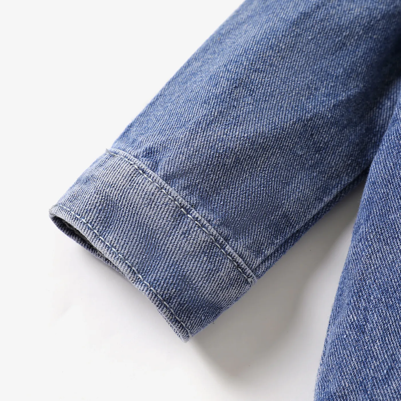 Baby Boy Childlike Bear Pattern Denim Jacket   image 4