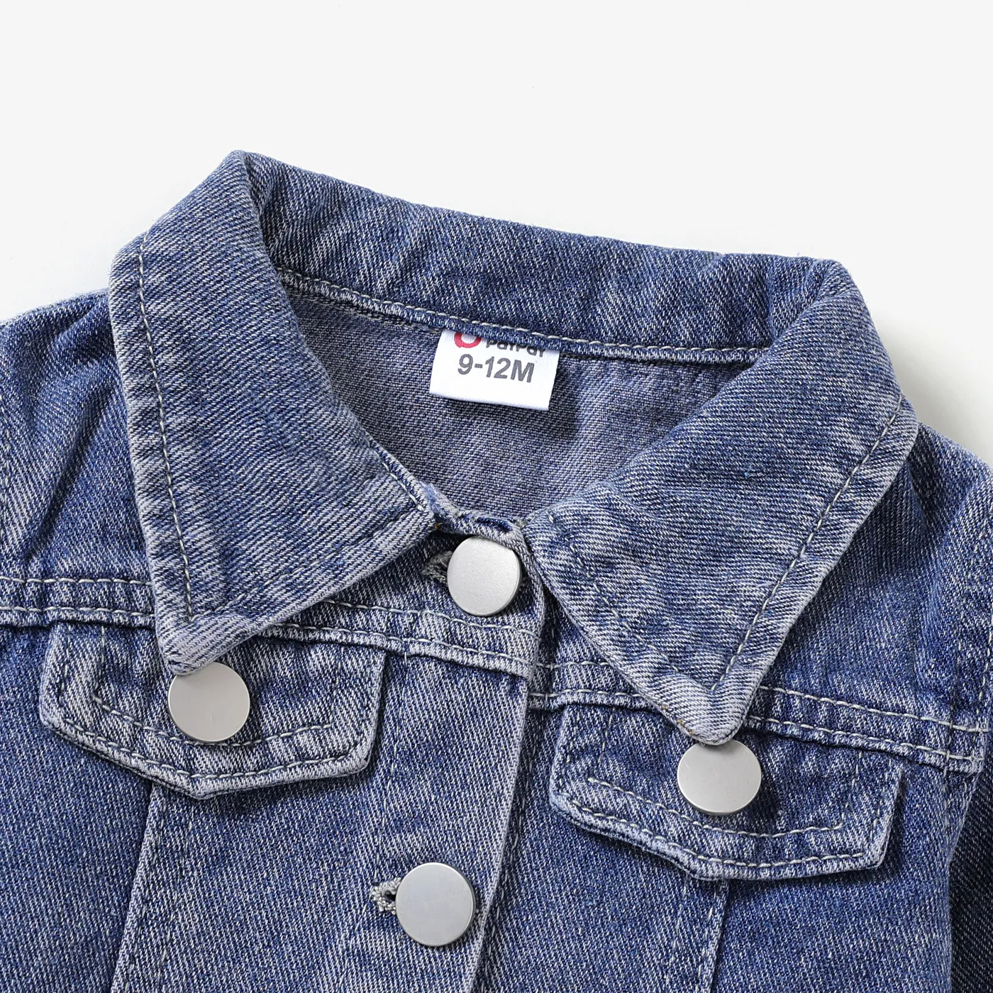 Baby Boy Childlike Bear Pattern Denim Jacket   image 3