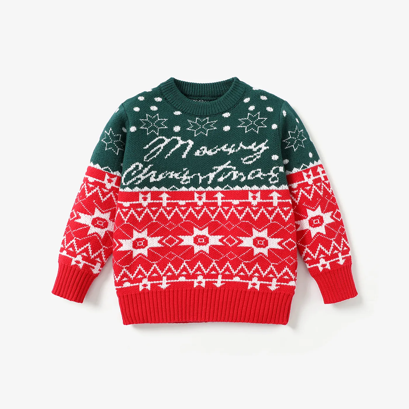 Toddler Boy Avant-garde Christmas Pattern Sweater/Top