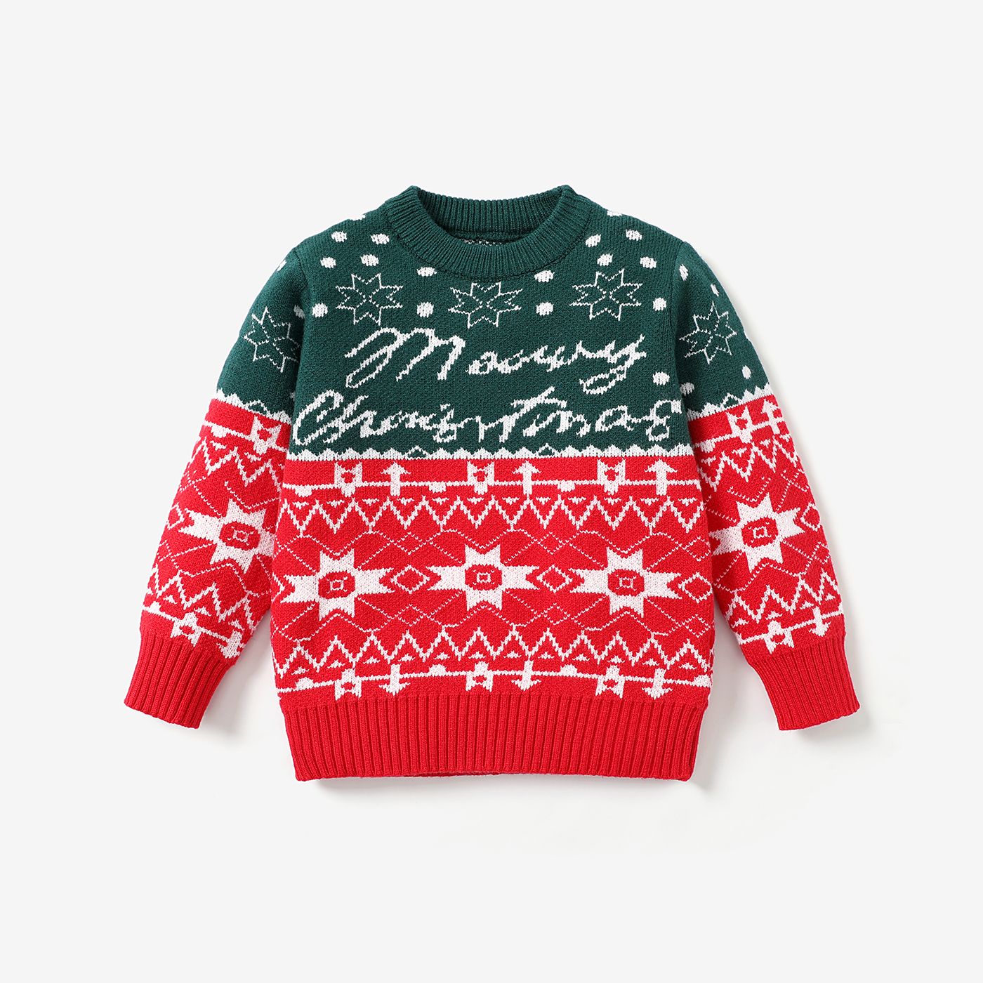 Toddler Boy Avant-garde Christmas Pattern Sweater/Top