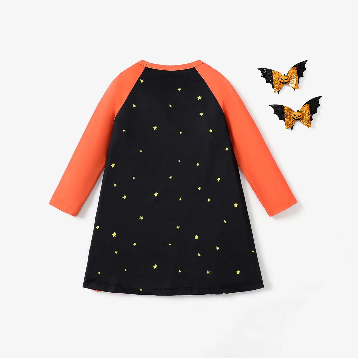 Toddler Girl Halloween Casual Style Pajama  ColorBlock image 2