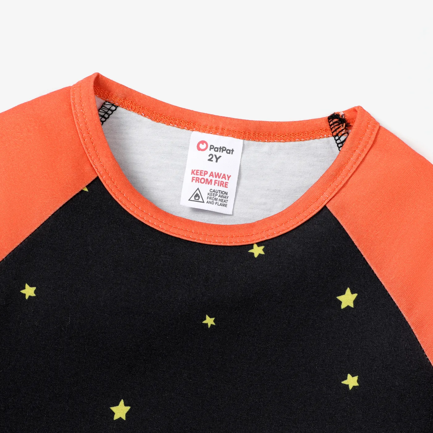 Toddler Girl Halloween Casual Style Pajama  ColorBlock image 3
