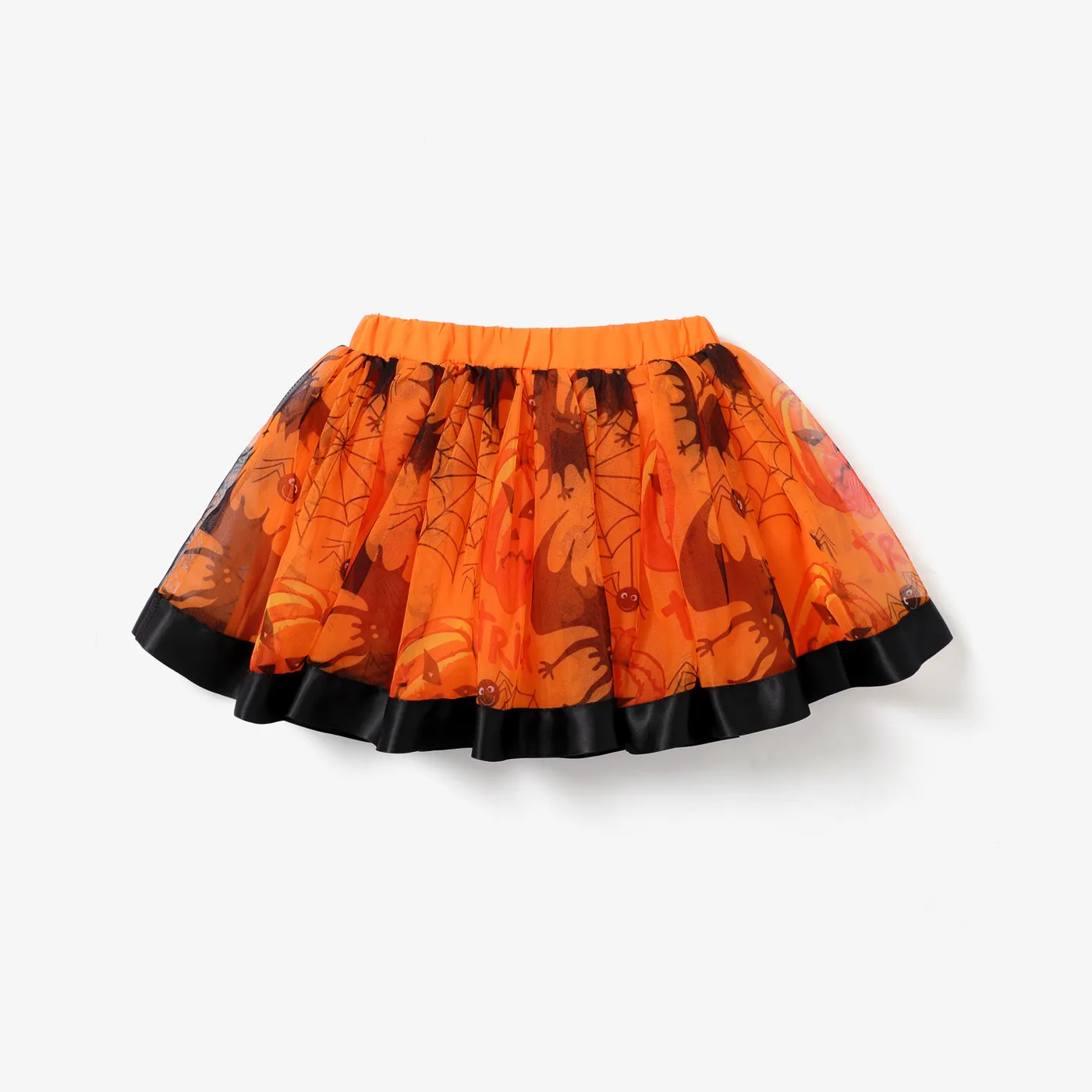 Toddler Girl Halloween Multi-layered Skirt/Dress Orange image 2