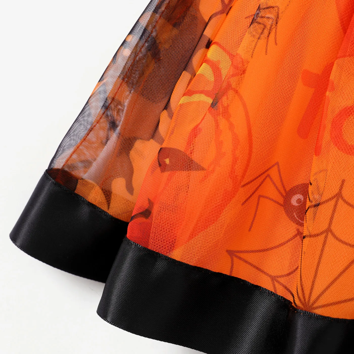 Toddler Girl Halloween Multi-layered Skirt/Dress Orange image 4
