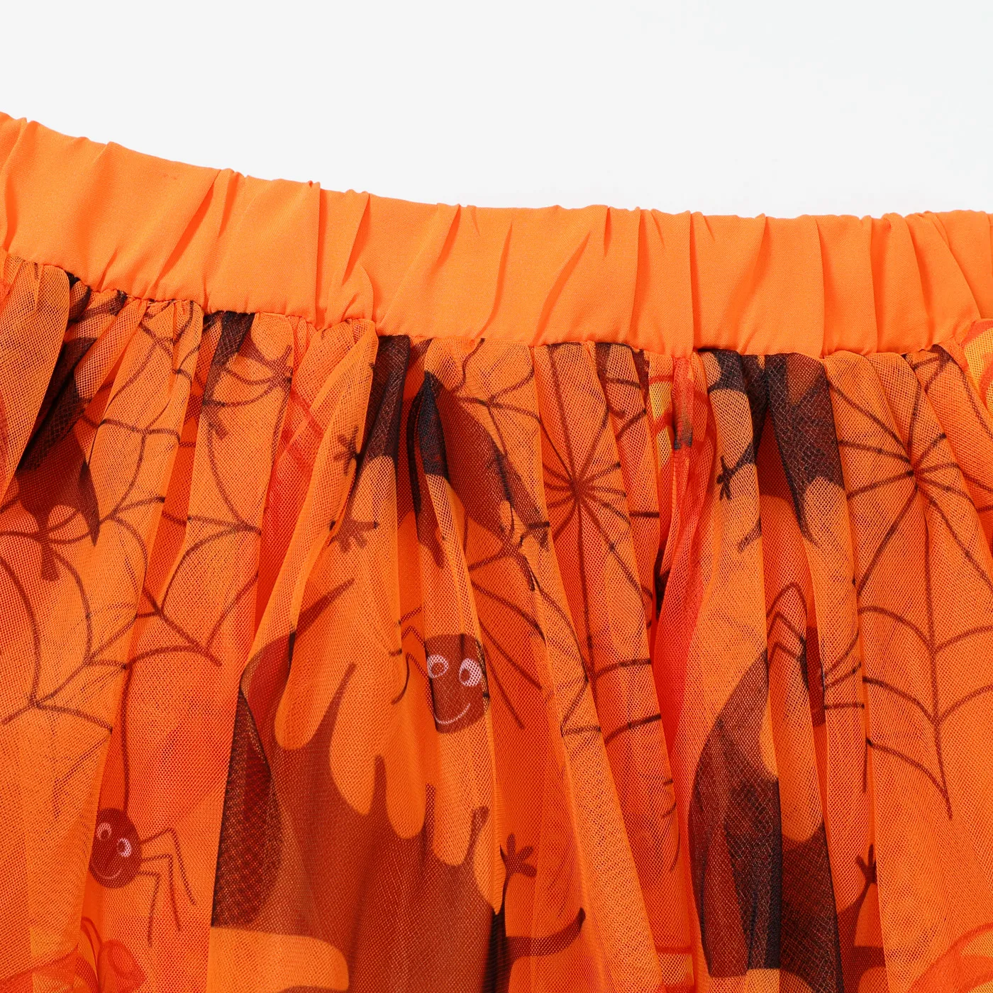 Toddler Girl Halloween Multi-layered Skirt/Dress Orange image 3