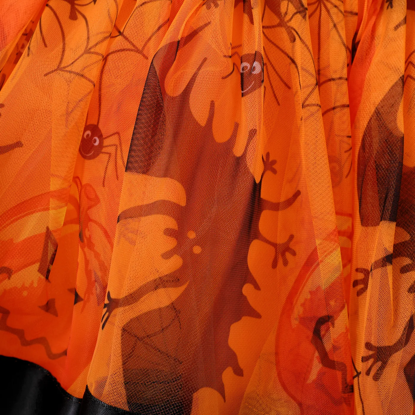 Toddler Girl Halloween Multi-layered Skirt/Dress Orange image 5
