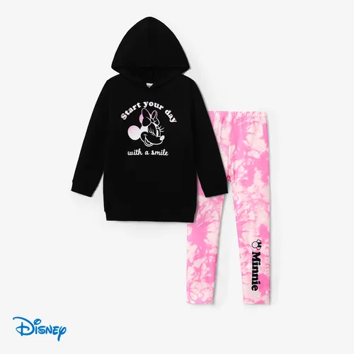 Disney Mickey and Friends Kid Girl Character Print Hoodie Dress or Tie-dye Print Leggings