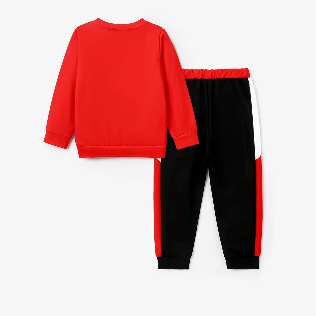 PAW Patrol 2pcs Toddler Girl/Boy Character Print Pullover Sweatshirt and Pants Set Red big image 1
