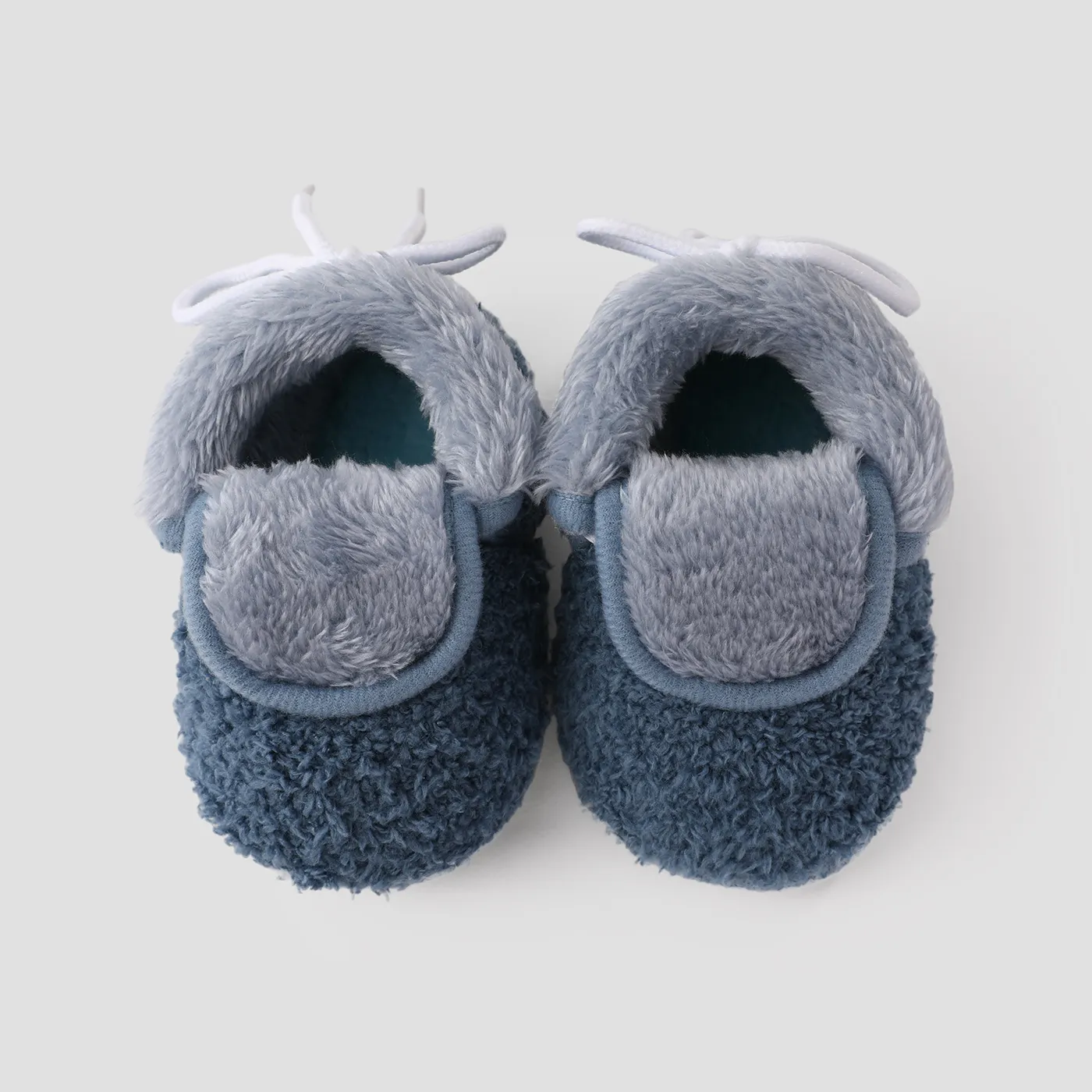 Baby & Toddler Solid Color Furry Prewalker Shoes Bluish Grey