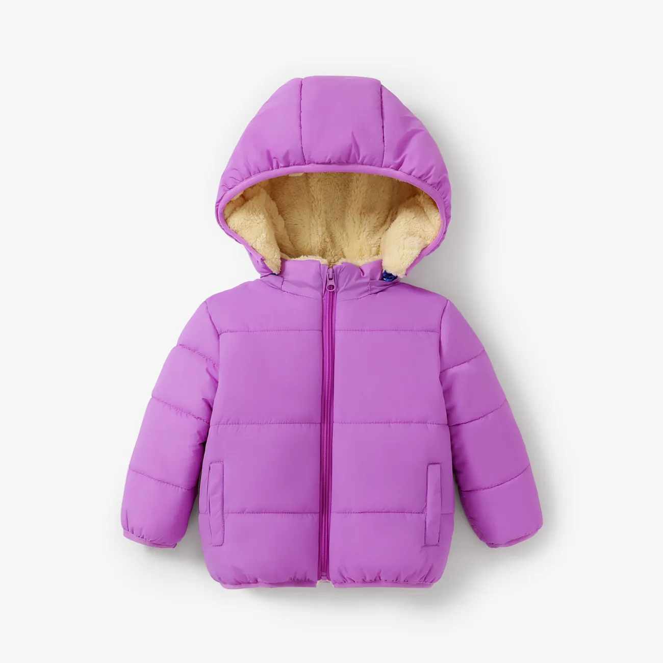 Toddler Boy/Toddler Girl Fleece-lining Cotton-Padded Jacket