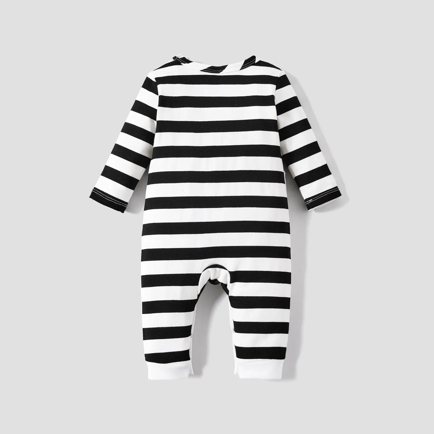 Bebé Unissexo Hipertátil/3D Infantil Manga comprida Macacão Preto image 2