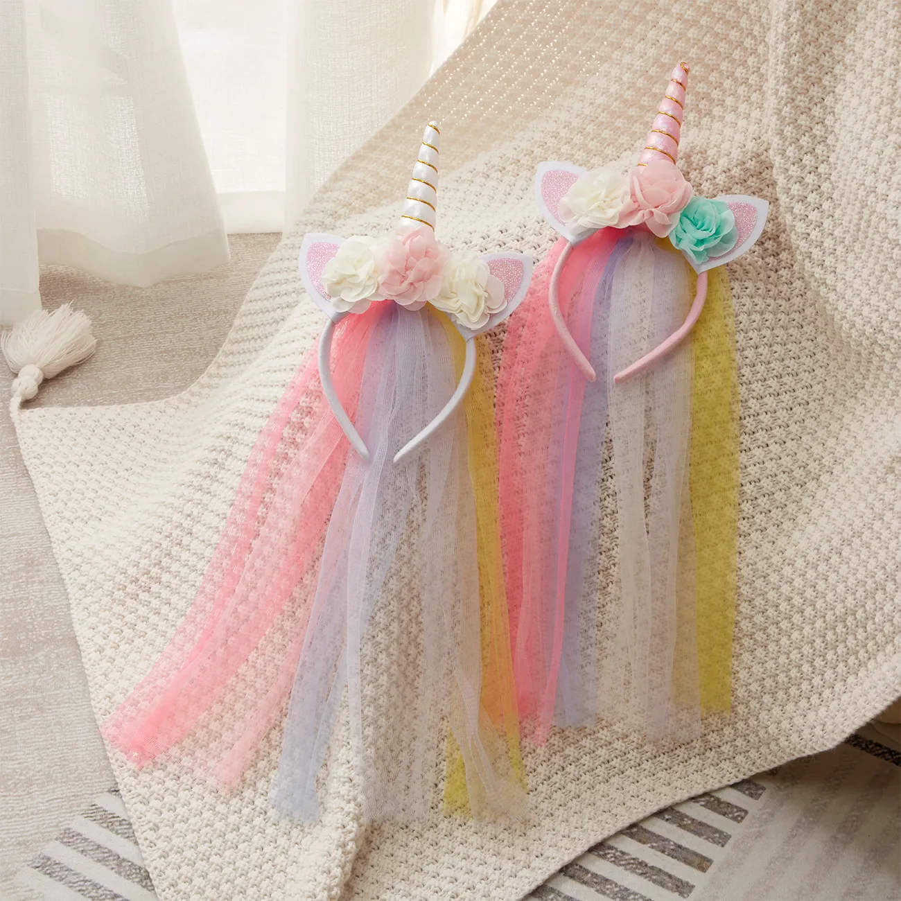 Kids/toddler Sweet unicorn headband veil for Girl