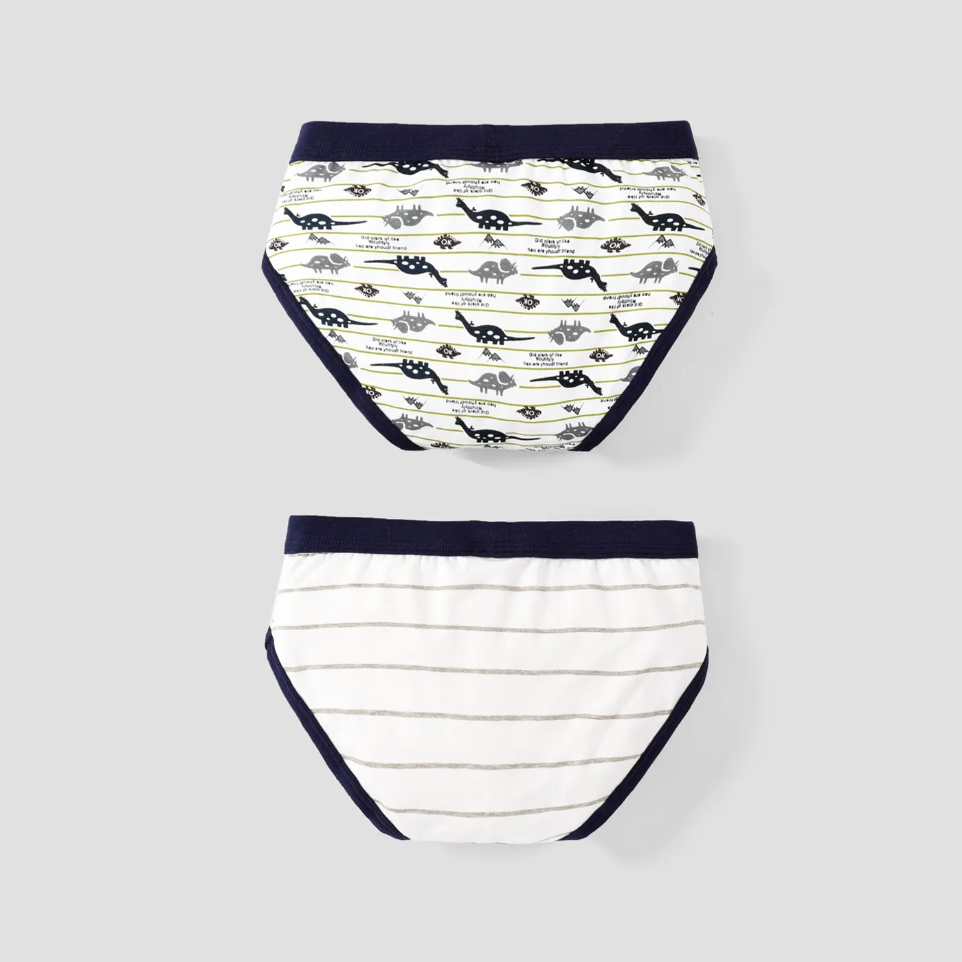 2pcs Boy Cotton Casual Style Underpants Set Color block image 3