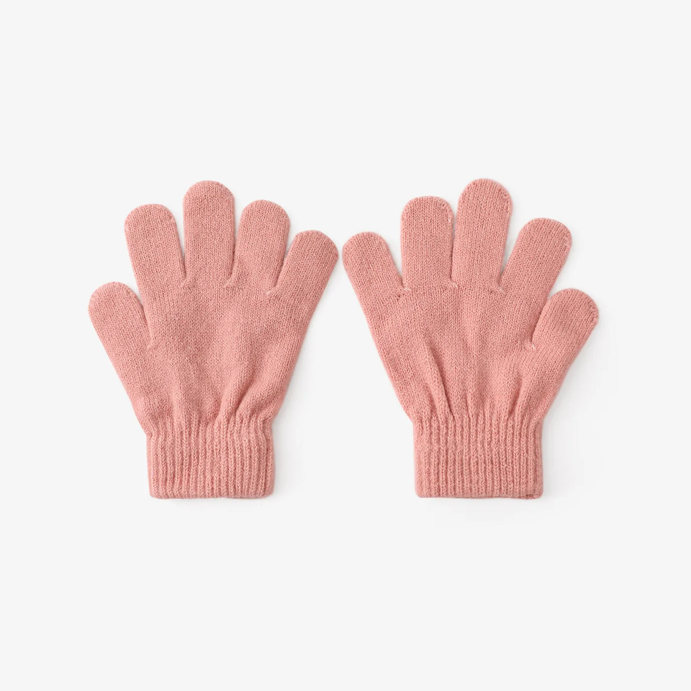 Kleinkind / Kinder lässig Einfarbig gestrickte warme Fünf-Finger-Handschuhe für Jungen und Mädchen  image 2