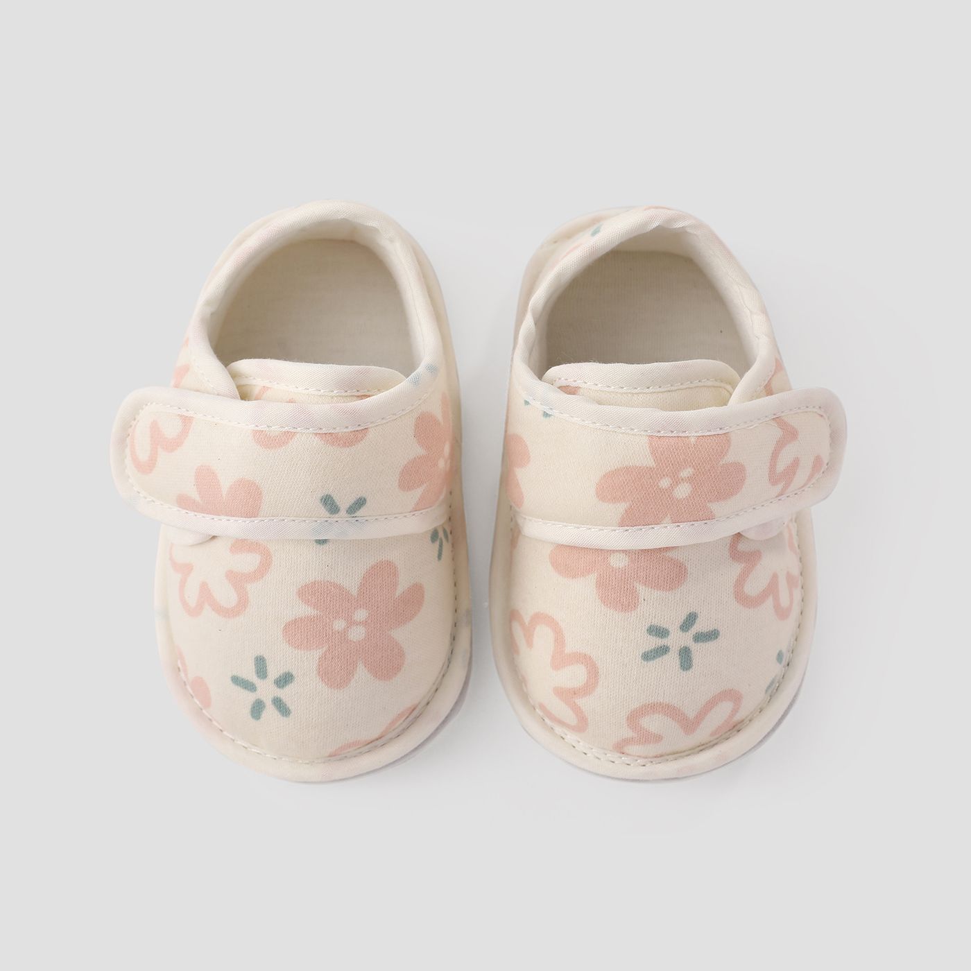 Bébé Et Enfant En Bas âge Mignon Imprimé Floral Velcro Prewalker Chaussures