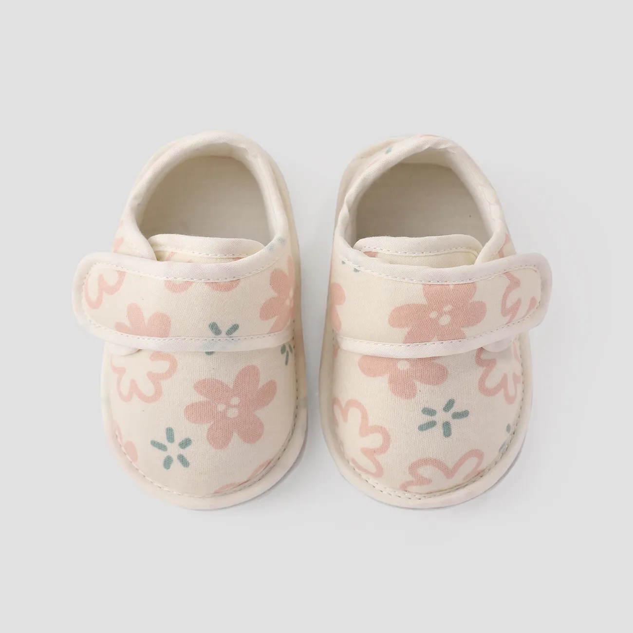 Baby & Toddler Cute Floral Print Velcro Prewalker Shoes  big image 1