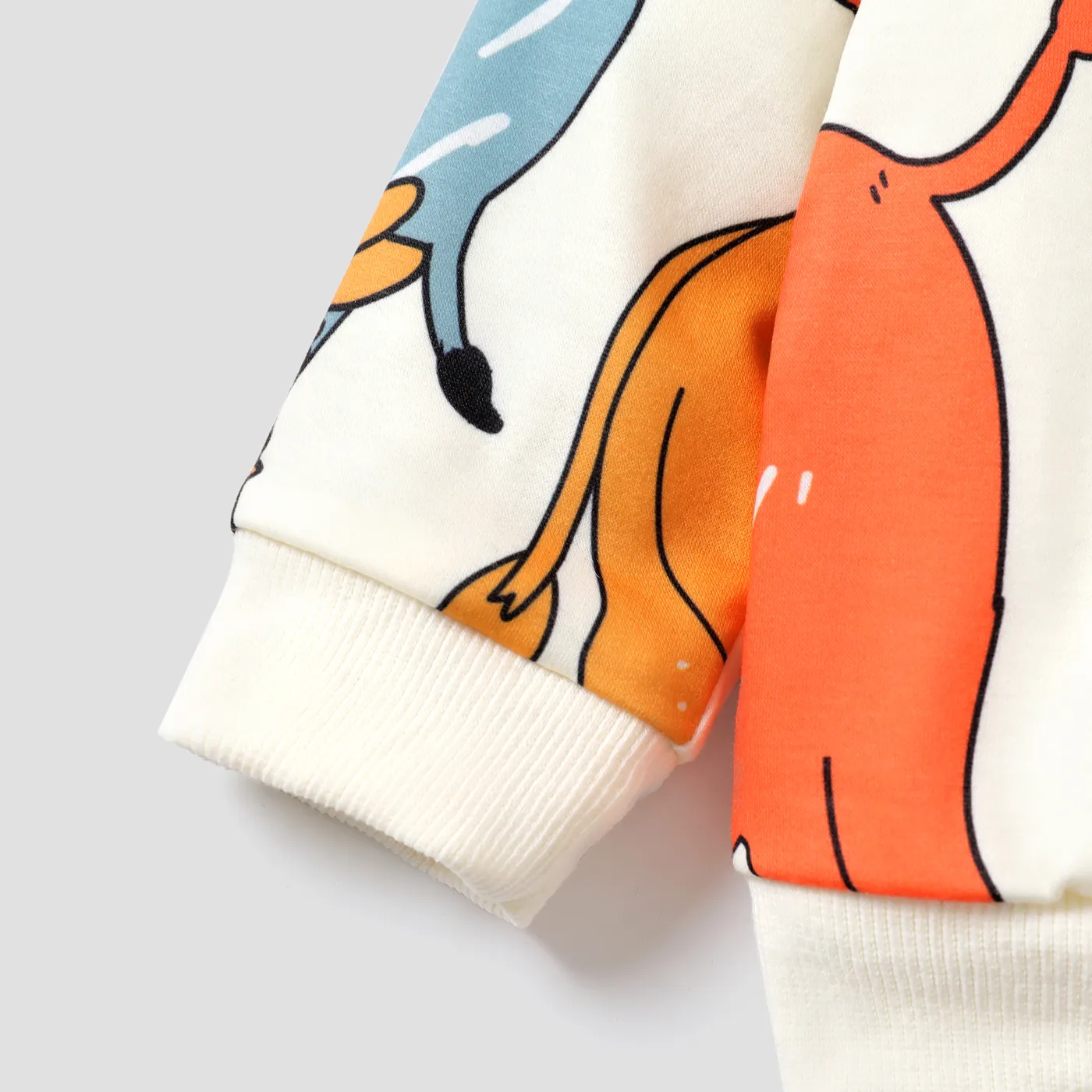 2pcs Baby Boy Random Location Animal-patterned Childlike Style Set  image 4