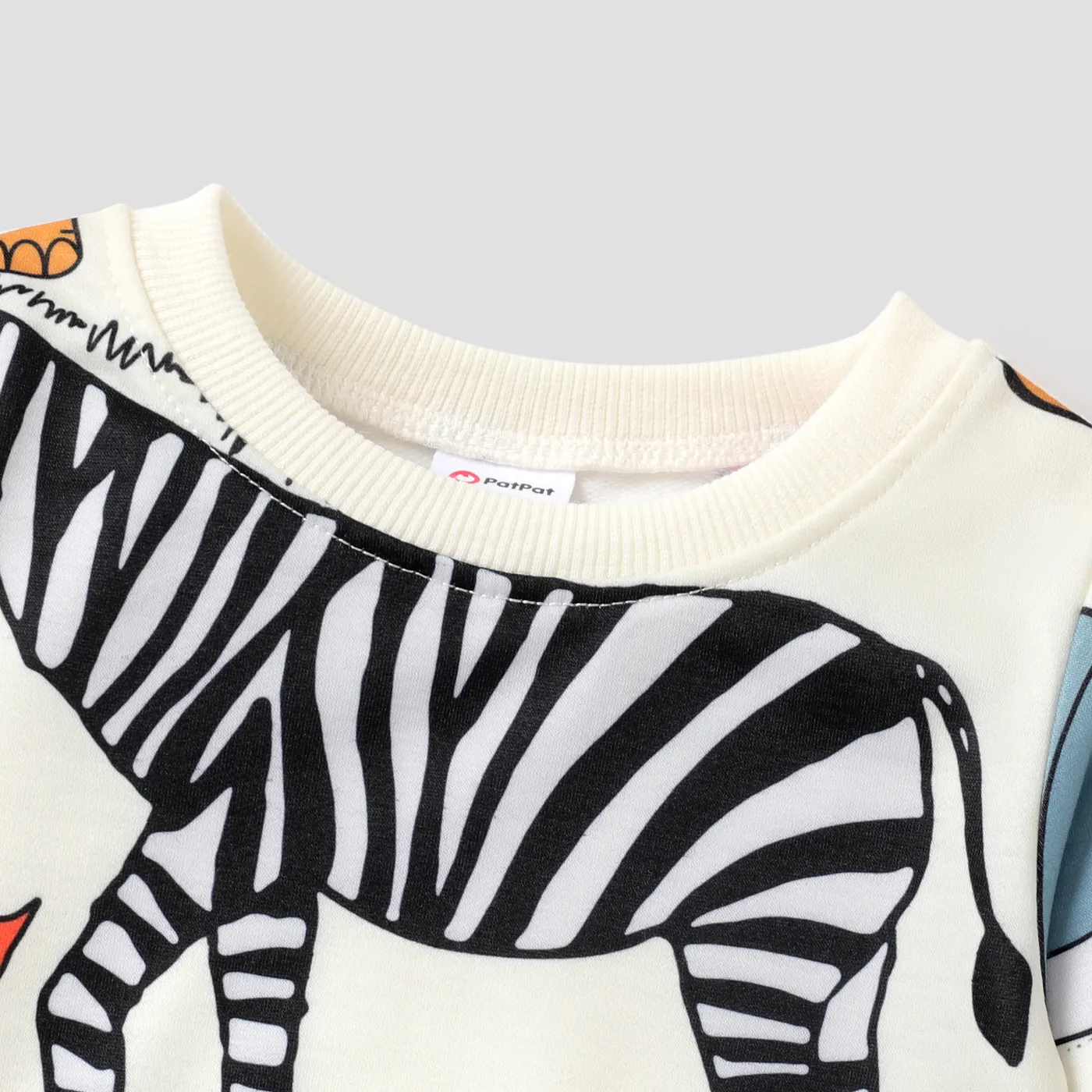 2pcs Baby Boy Random Location Animal-patterned Childlike Style Set  image 3
