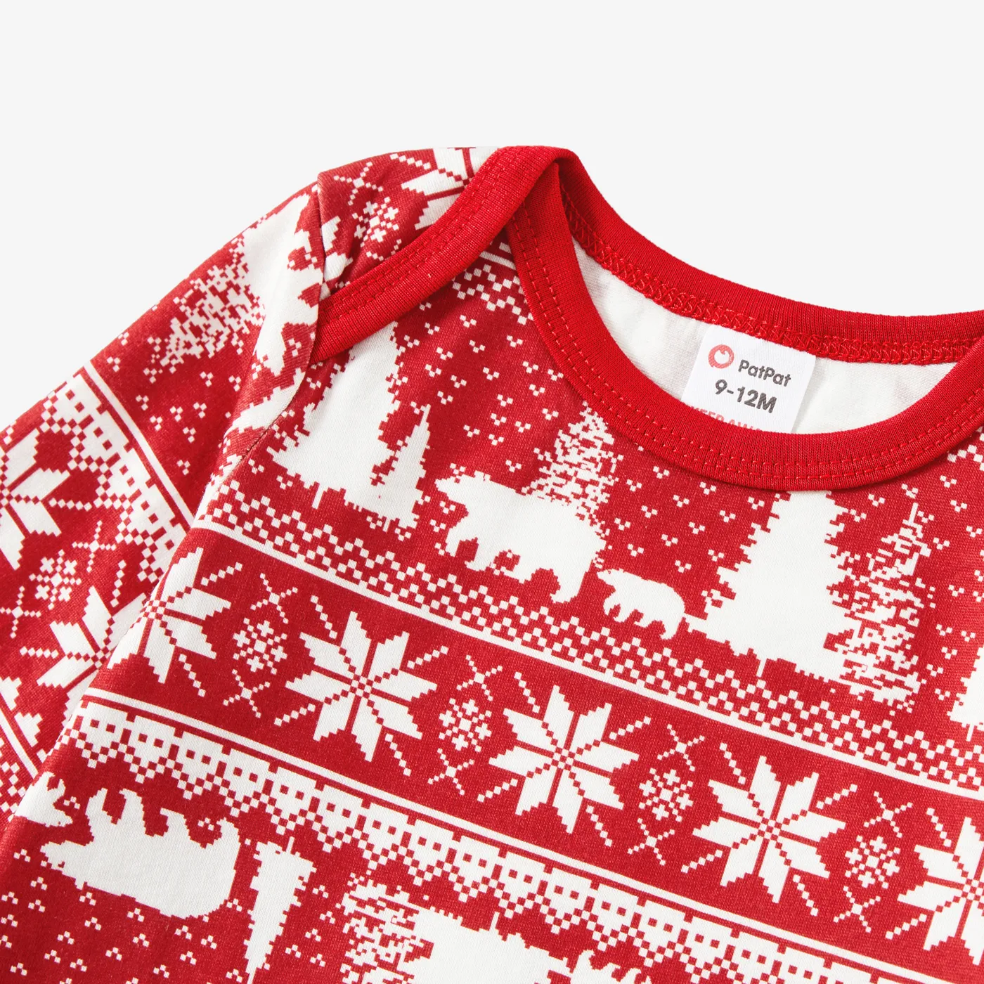 Natal Look de família Manga comprida Conjuntos de roupa para a família Pijamas (Flame Resistant)  image 5