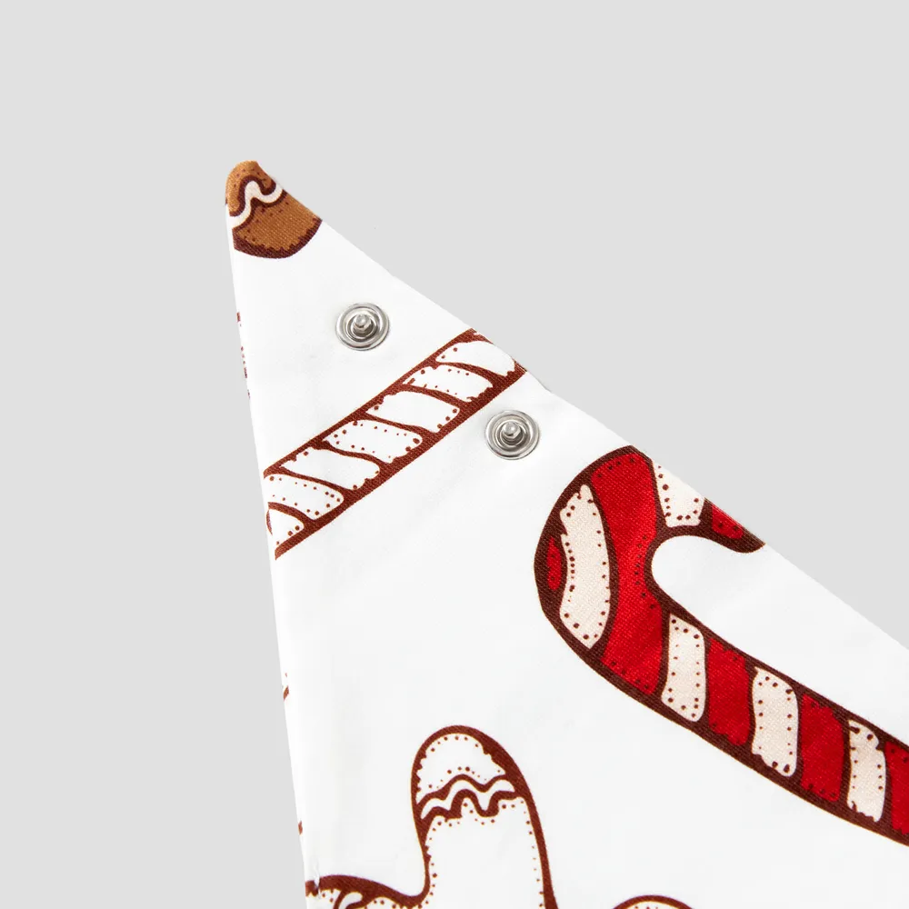 Christmas Family Matching Letter and Gingerbread Man Print Long-sleeve Pajamas Sets (Flame Resistant)  big image 21
