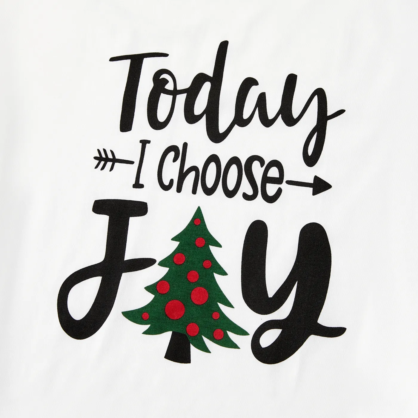 Christmas  Family Matching Letters & Tree Print Long-sleeve Pajamas Sets(Flame resistant) Green image 4