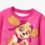 PAW Patrol Toddler Girl 2pcs Character Print Long-sleeve Top and Mesh Skirt Set Hot Pink image 3