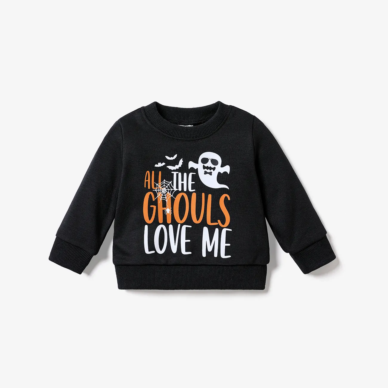 Baby Girl/Boy Halloween Avant-garde Letter Top big image 1