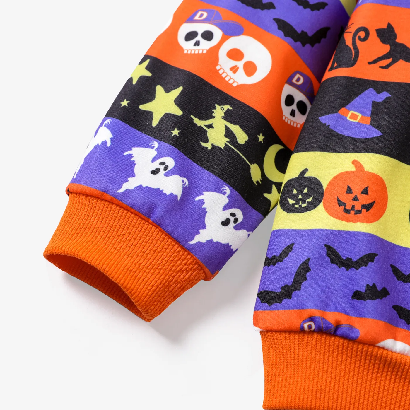 Kid Boy Casual Halloween Long Sleeve Sweatshirt Orange image 4