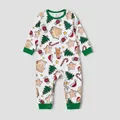 Christmas Family Matching Cute Cartoon Print Pajamas Sets (Flame Resistant)   image 1