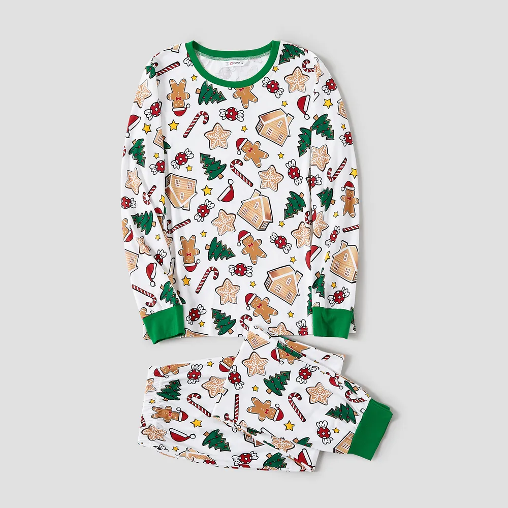 Christmas Family Matching Cute Cartoon Print Pajamas Sets (Flame Resistant)   big image 11