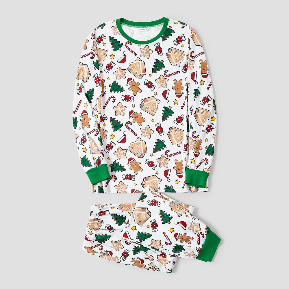 Christmas Family Matching Cute Cartoon Print Pajamas Sets (Flame Resistant)   big image 15