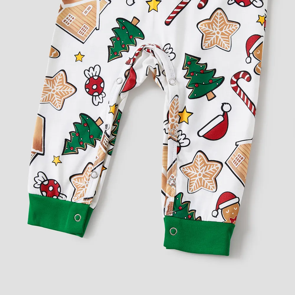 Christmas Family Matching Cute Cartoon Print Pajamas Sets (Flame Resistant)   big image 5