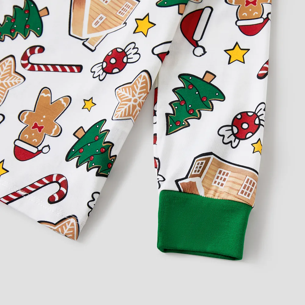 Christmas Family Matching Cute Cartoon Print Pajamas Sets (Flame Resistant)   big image 8