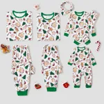 Christmas Family Matching Cute Cartoon Print Pajamas Sets (Flame Resistant)   image 2