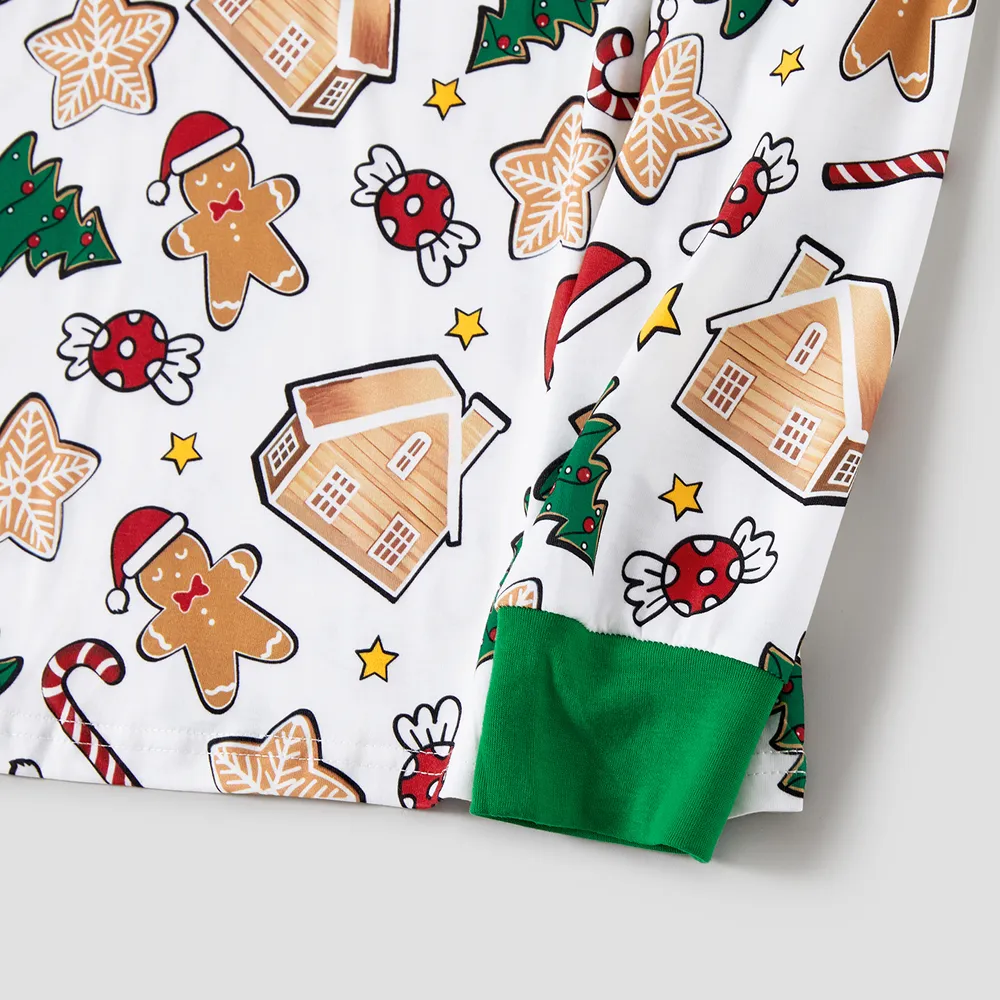 Christmas Family Matching Cute Cartoon Print Pajamas Sets (Flame Resistant)   big image 13