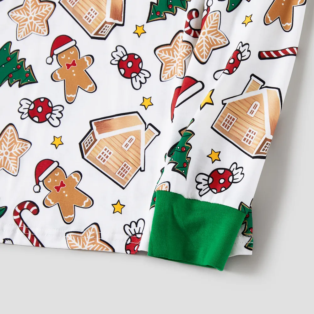 Christmas Family Matching Cute Cartoon Print Pajamas Sets (Flame Resistant) big image 13