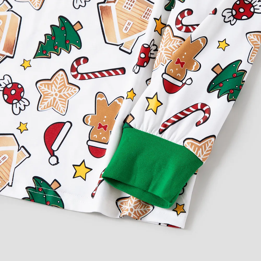 Christmas Family Matching Cute Cartoon Print Pajamas Sets (Flame Resistant)   big image 17