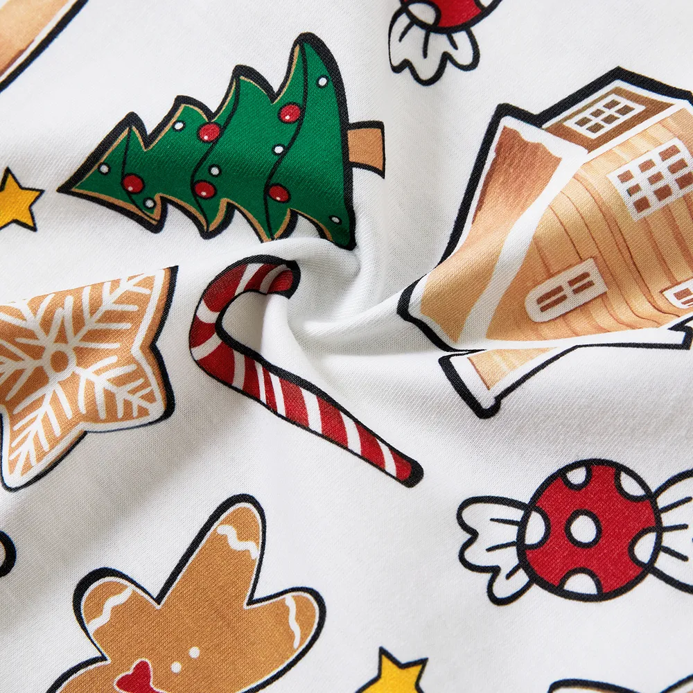 Christmas Family Matching Cute Cartoon Print Pajamas Sets (Flame Resistant)   big image 21