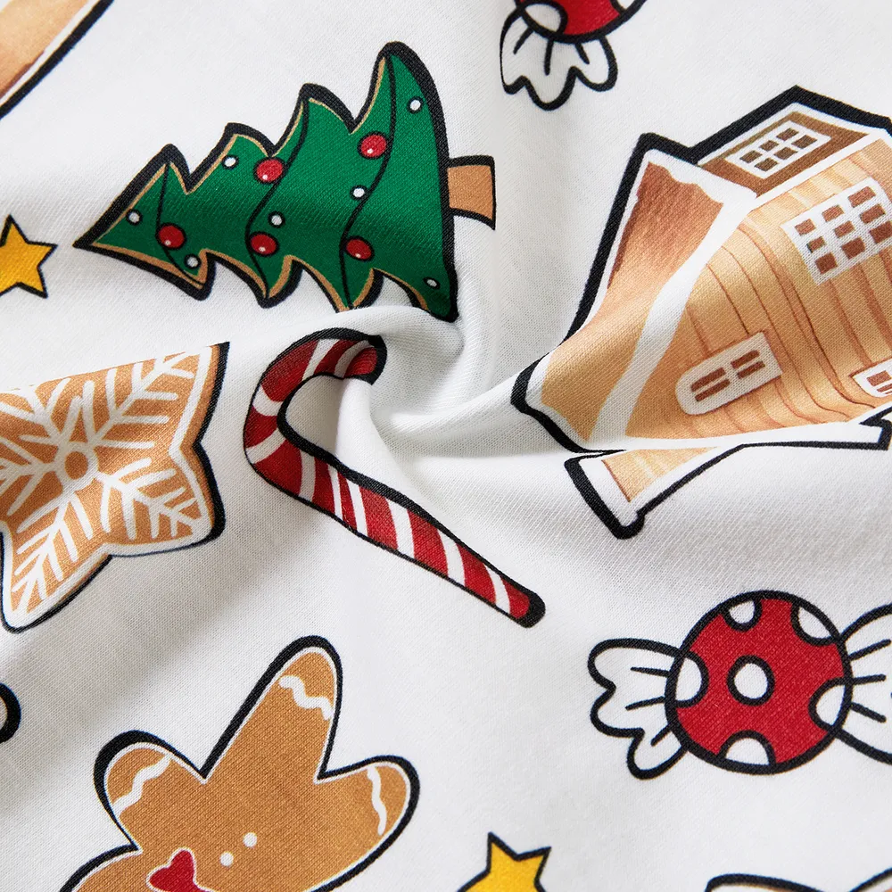 Christmas Family Matching Cute Cartoon Print Pajamas Sets (Flame Resistant) big image 21