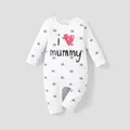 Baby Boy/Girl 95% Cotton Long-sleeve Love Heart Letter Print Stars/Striped Jumpsuit  image 1