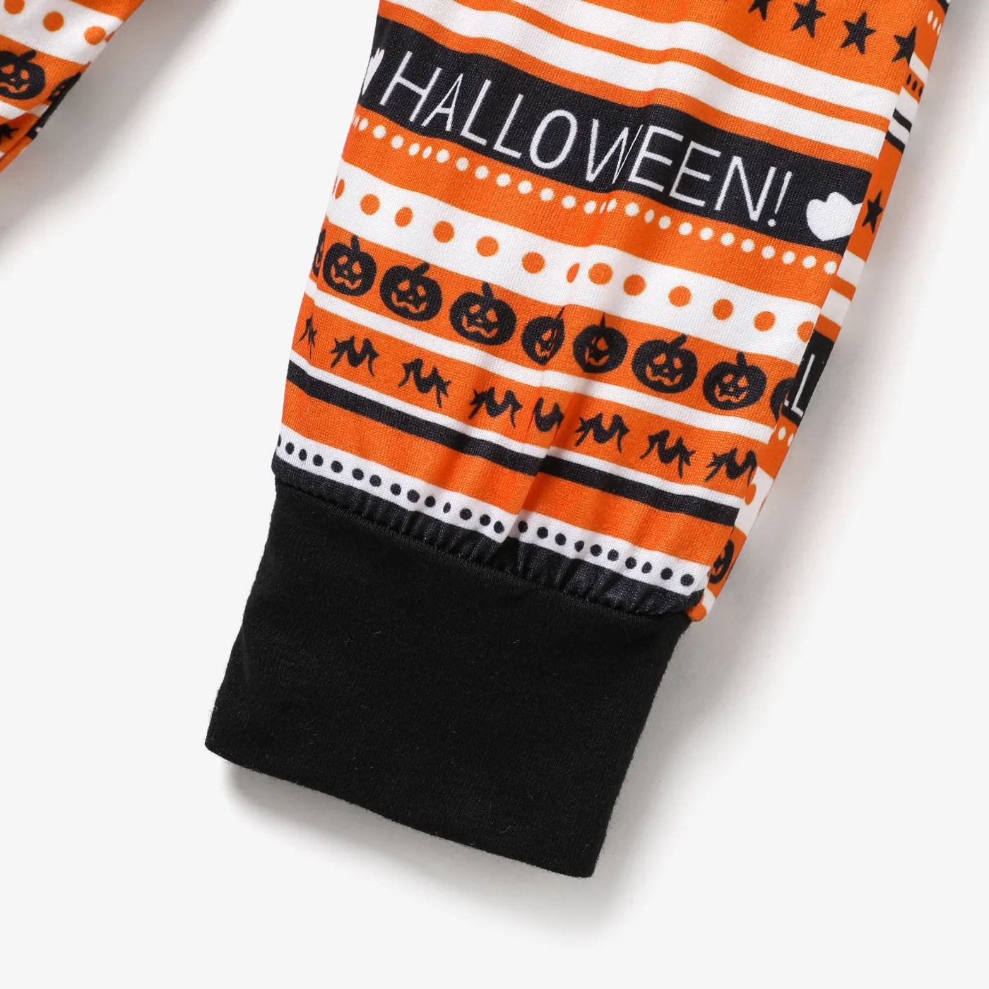  3pcs Medium Thickness Long Sleeve Halloween Childlike Style Baby Boy Cotton Set Black image 5