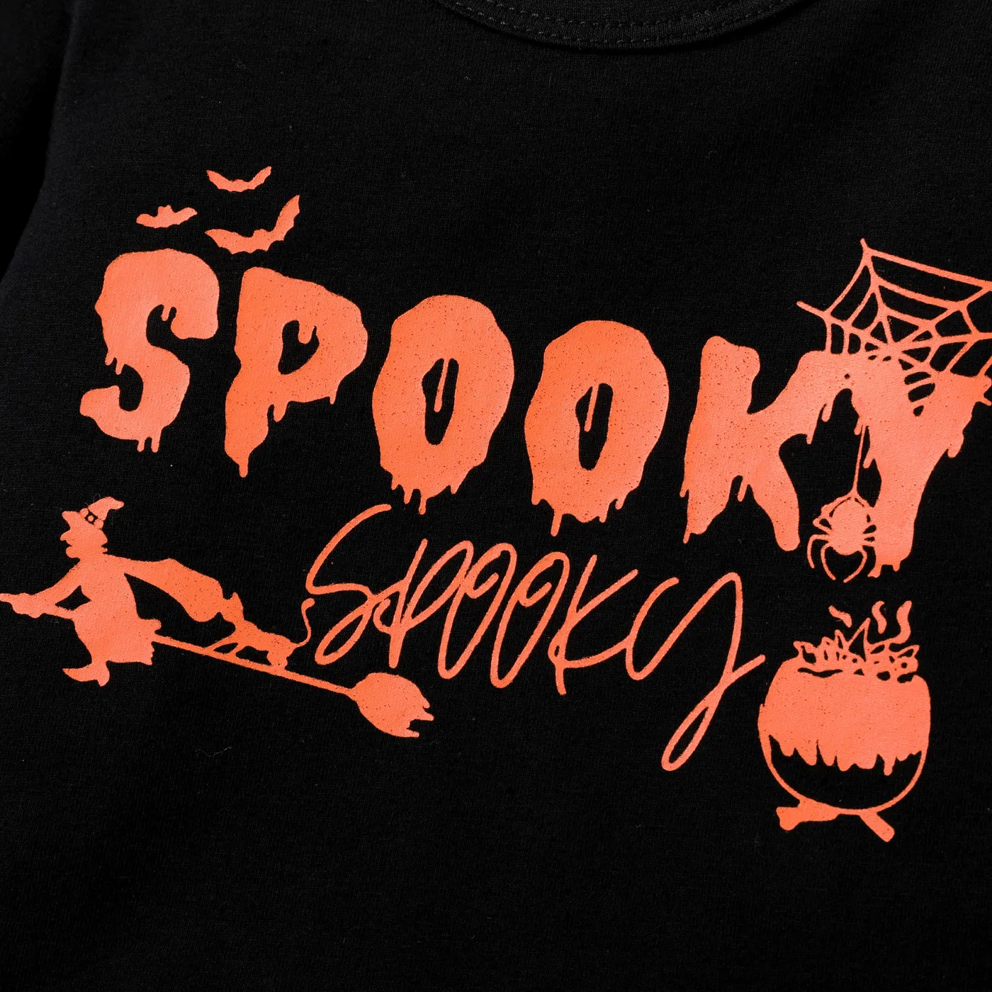 Baby Boy Halloween Childlike Letter Long Sleeve Top/Tee  image 4
